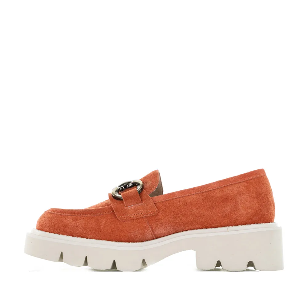 Outdoor Ready Soft Leather Shoes TAMARA LONDON PARGO BURNT ORANGE SUEDE