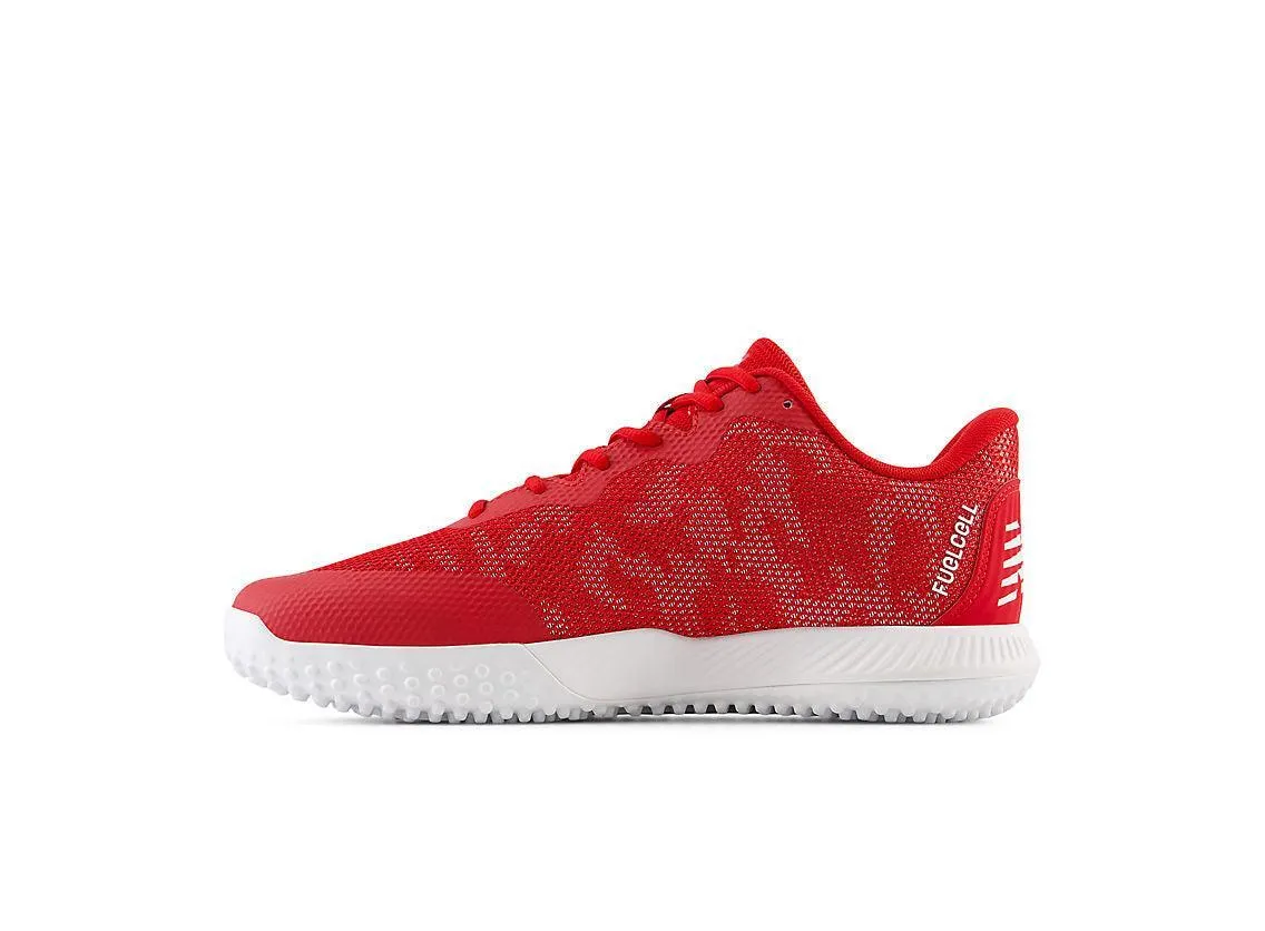 New Balance Men's FuelCell 4040 V7 Turf Baseball Shoes - Team Red / White - T4040TR7 Retro-inspired support