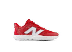 New Balance Men's FuelCell 4040 V7 Turf Baseball Shoes - Team Red / White - T4040TR7 Vibrant breathability Cloud Soft