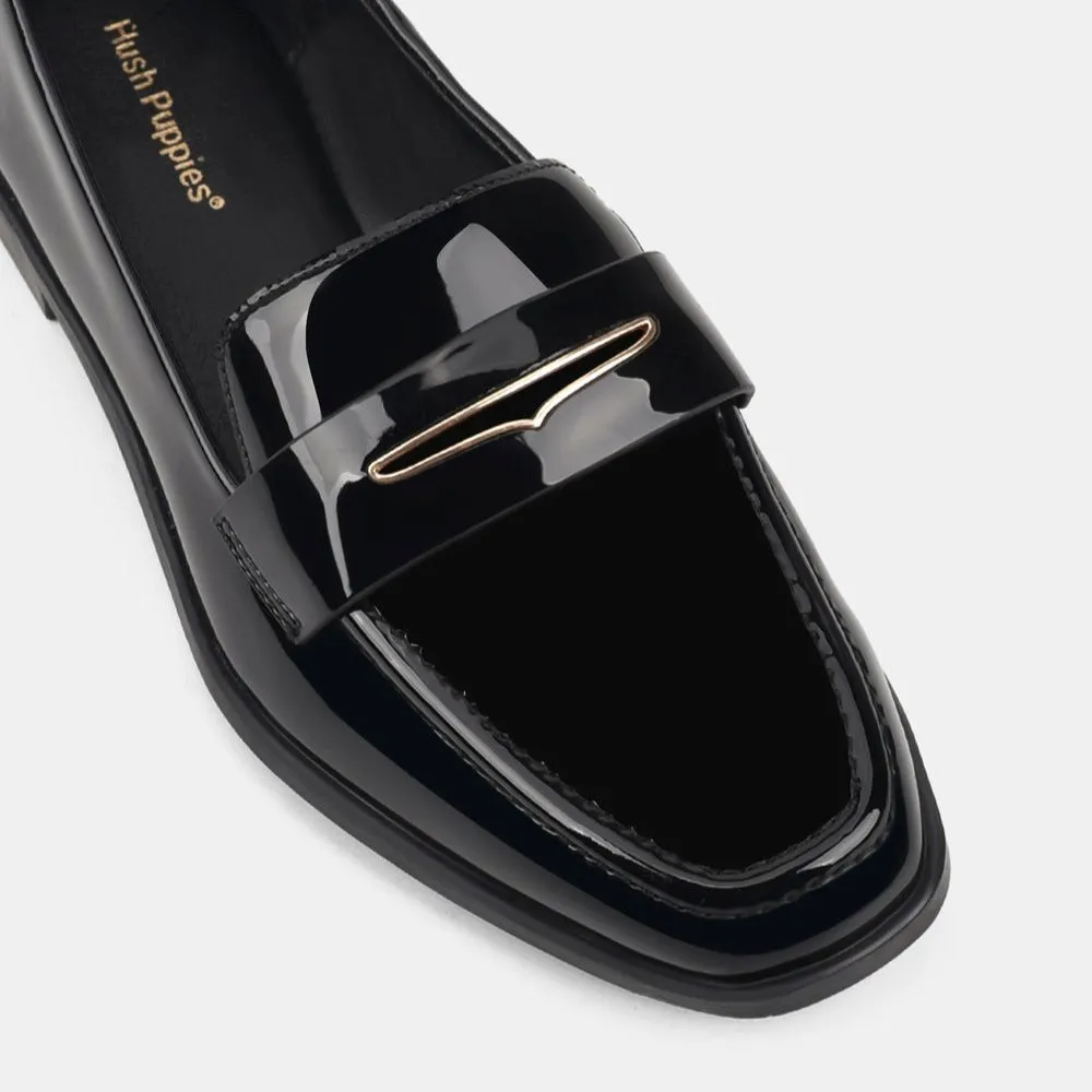 HUSH PUPPIES ZABRINA BLACK PATENT Shop Street