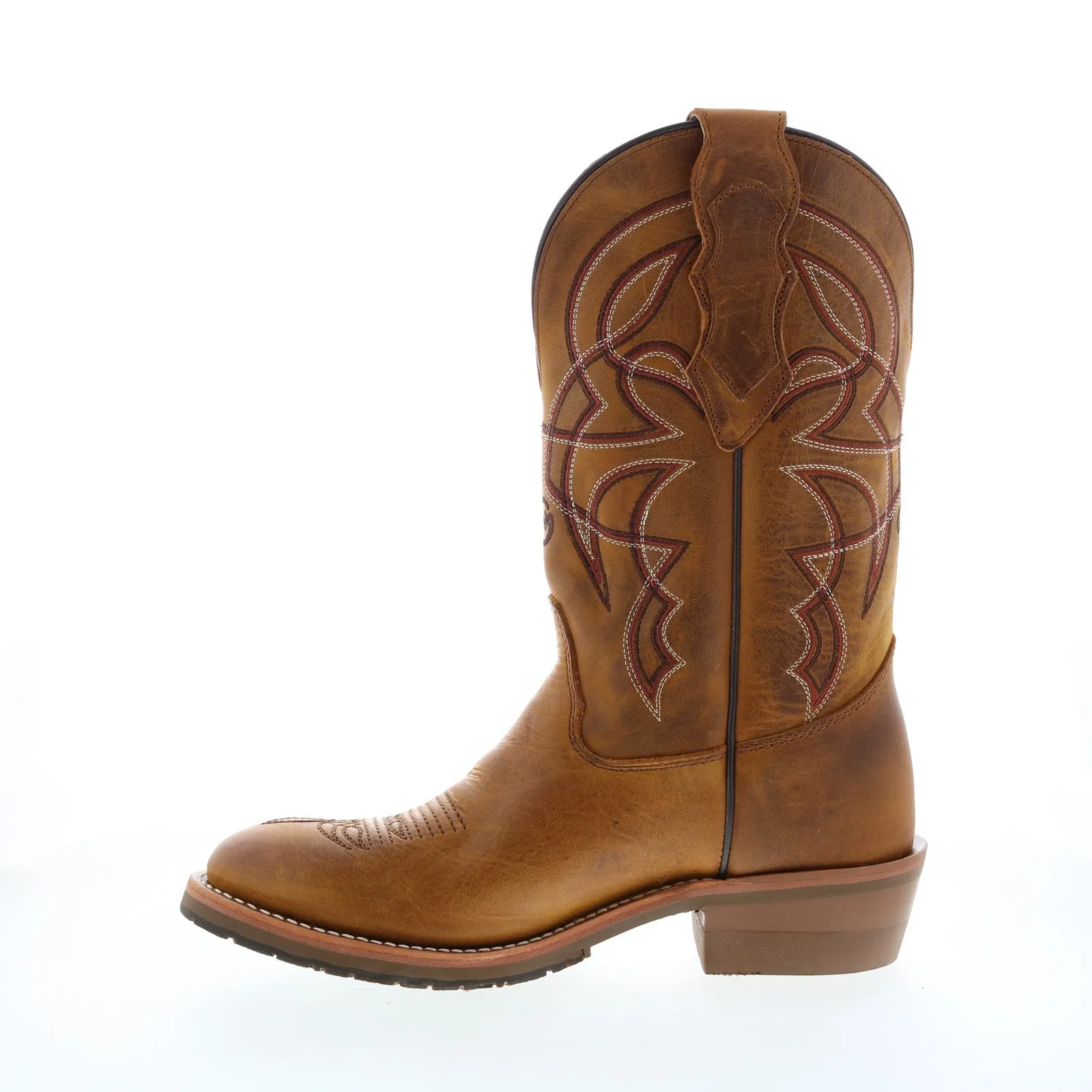 Ultimate Comfort Secure fit Double H Toscosa R Toe Roper 12" DH8552 Mens Brown Cowboy Western Boots