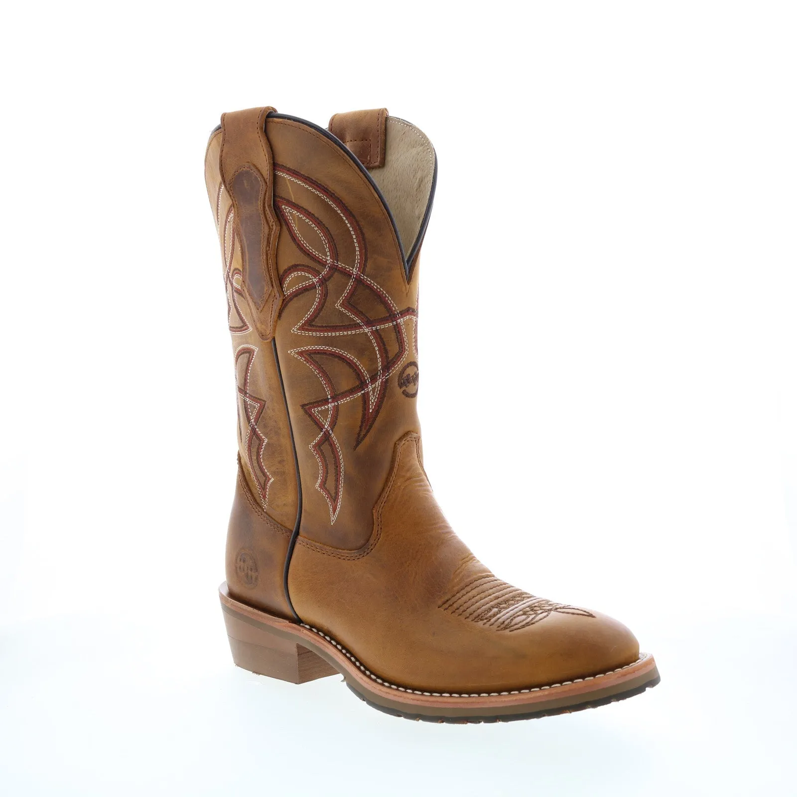 Double H Toscosa R Toe Roper 12" DH8552 Mens Brown Cowboy Western Boots Outdoor Look
