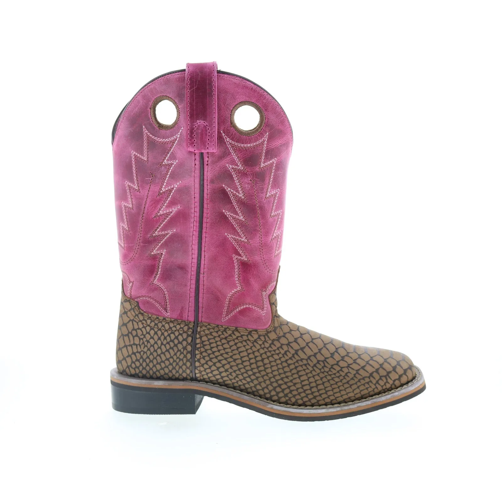 Smoky Mountain Boots Viper 6029 Womens Brown Leather Slip On Western Boots City Life