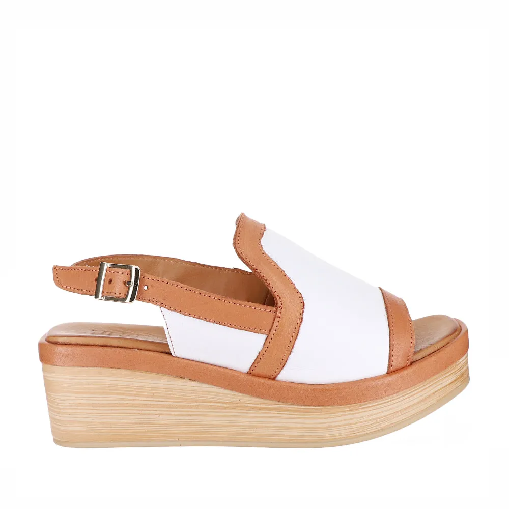 Slip In LE SANSA TROZAN WHITE TAN