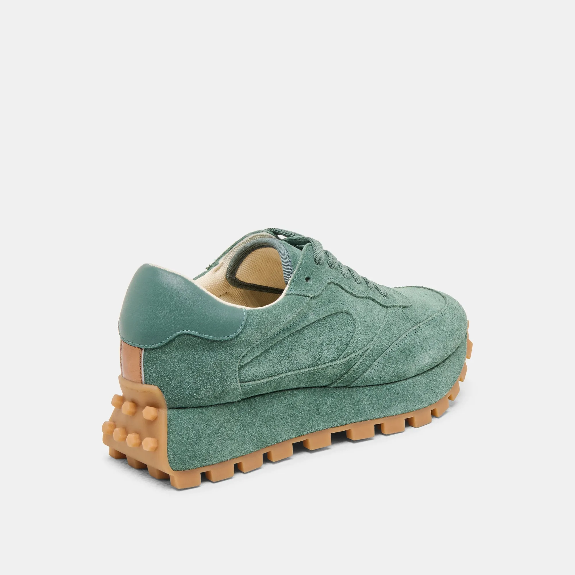 TRICIA SNEAKERS DK GREEN SUEDE Relaxed wear
