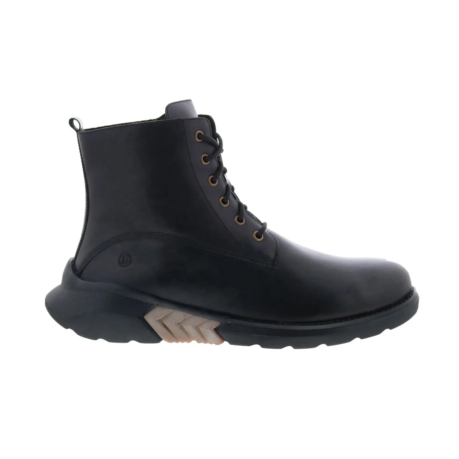 Dingo Blacktop DI-311 Mens Black Leather Lace Up Casual Dress Boots Rugged And Durable