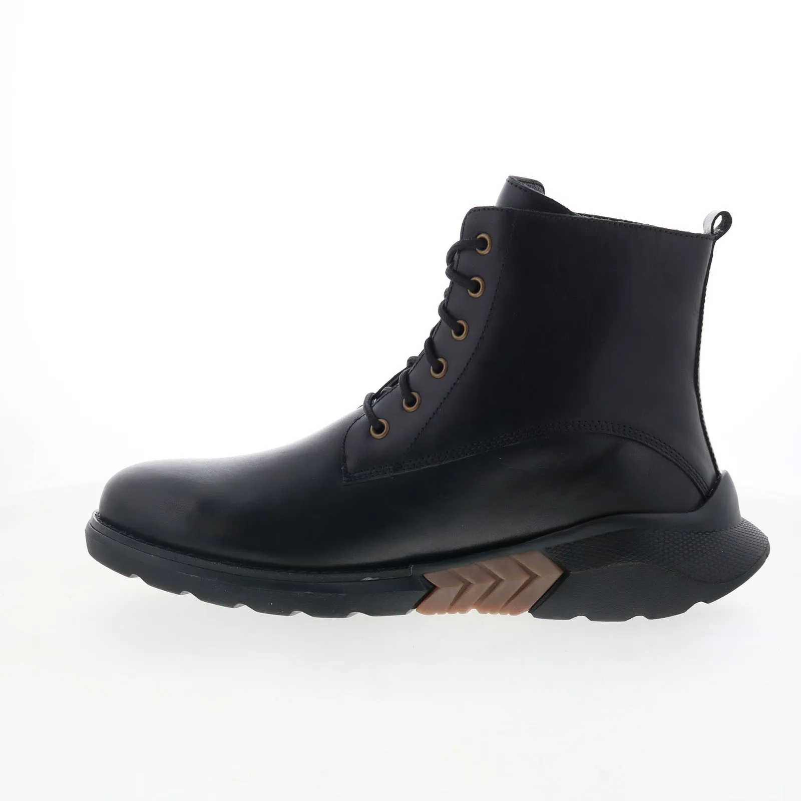 Quality Wear Easy Maintenance Dingo Blacktop DI-311 Mens Black Leather Lace Up Casual Dress Boots