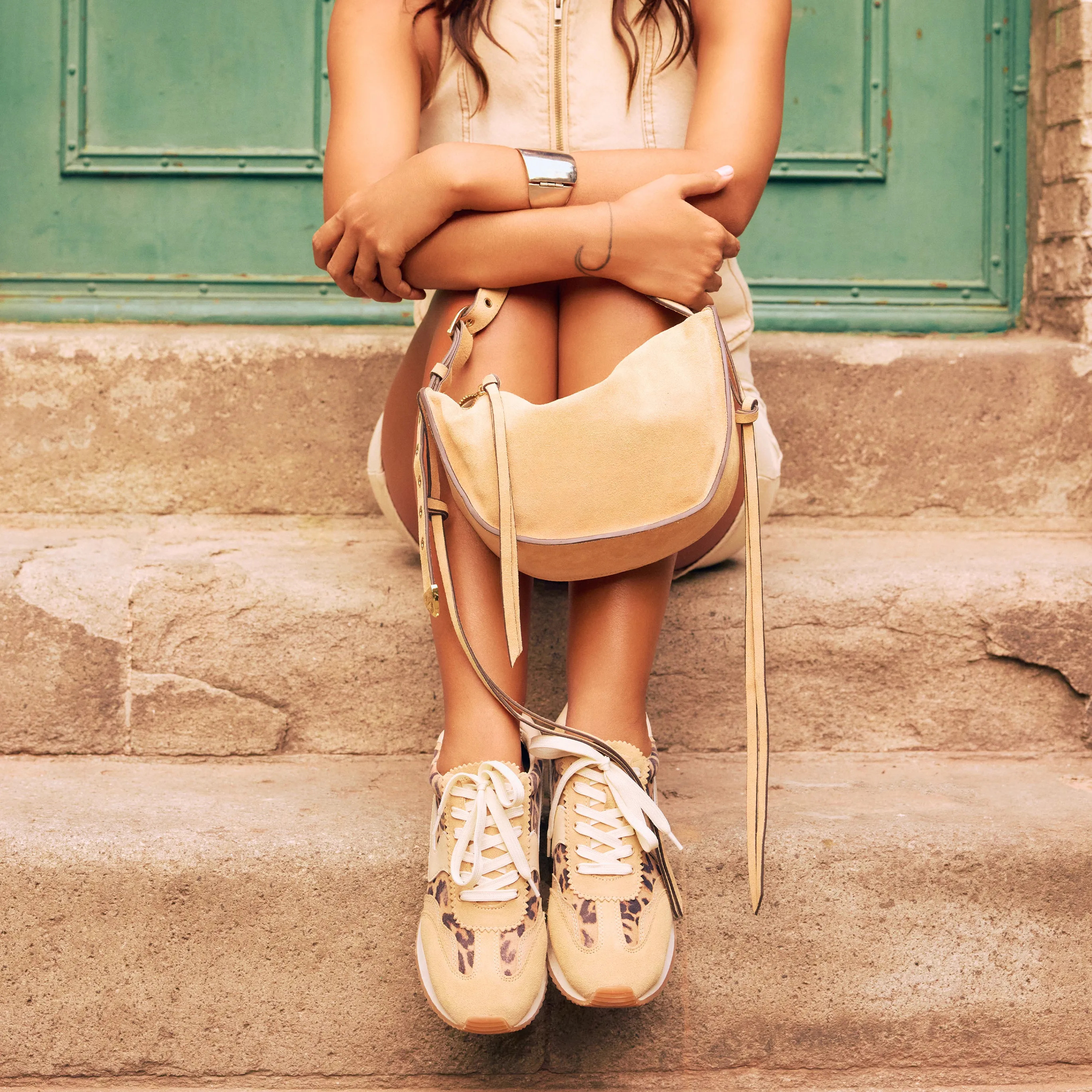 Fit Anywhere B.NTCD SNEAKERS LT LEOPARD SUEDE