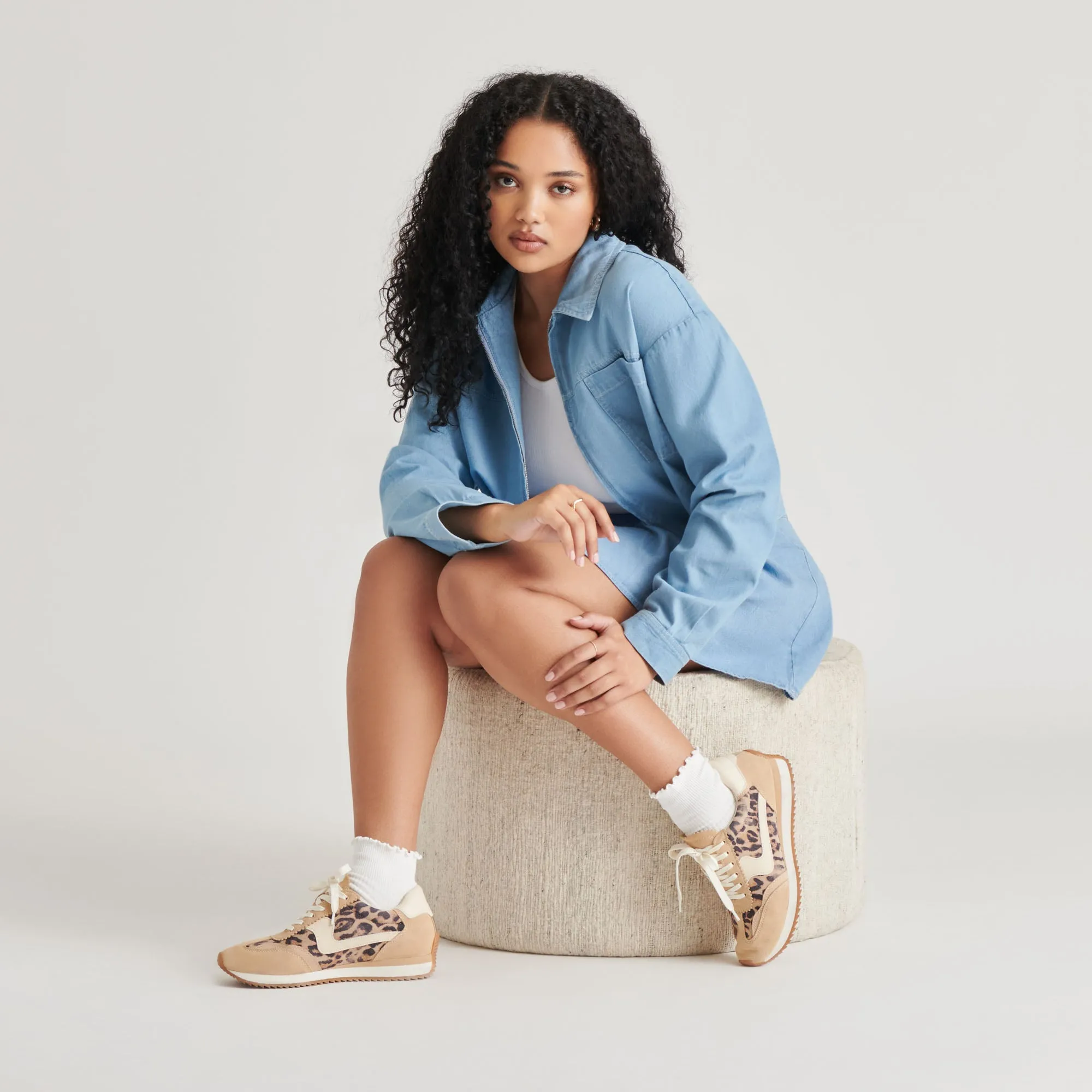 Contoured Fit All Around B.NTCD SNEAKERS LT LEOPARD SUEDE
