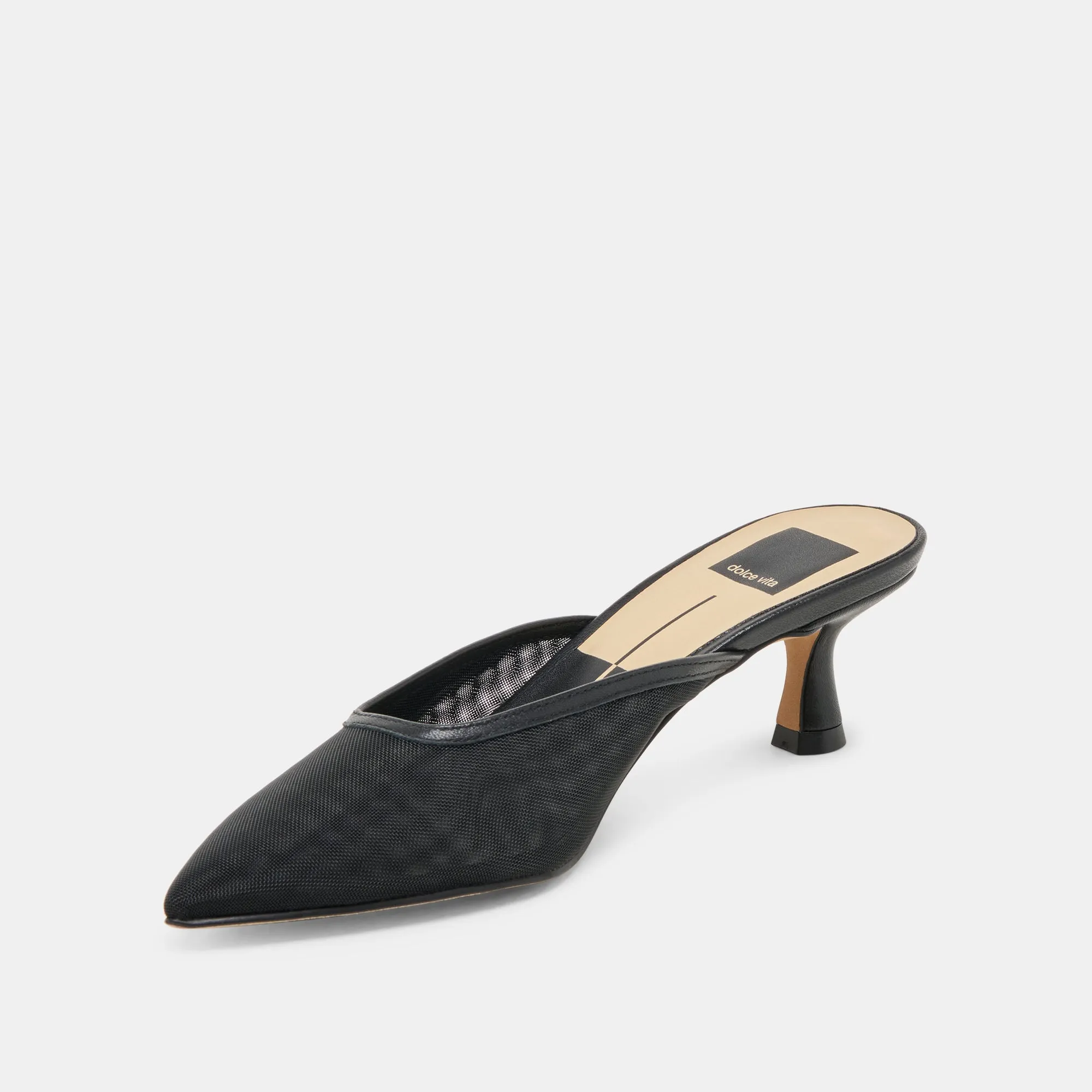 Elastic laces Stable Structure CLEO HEELS ONYX MESH