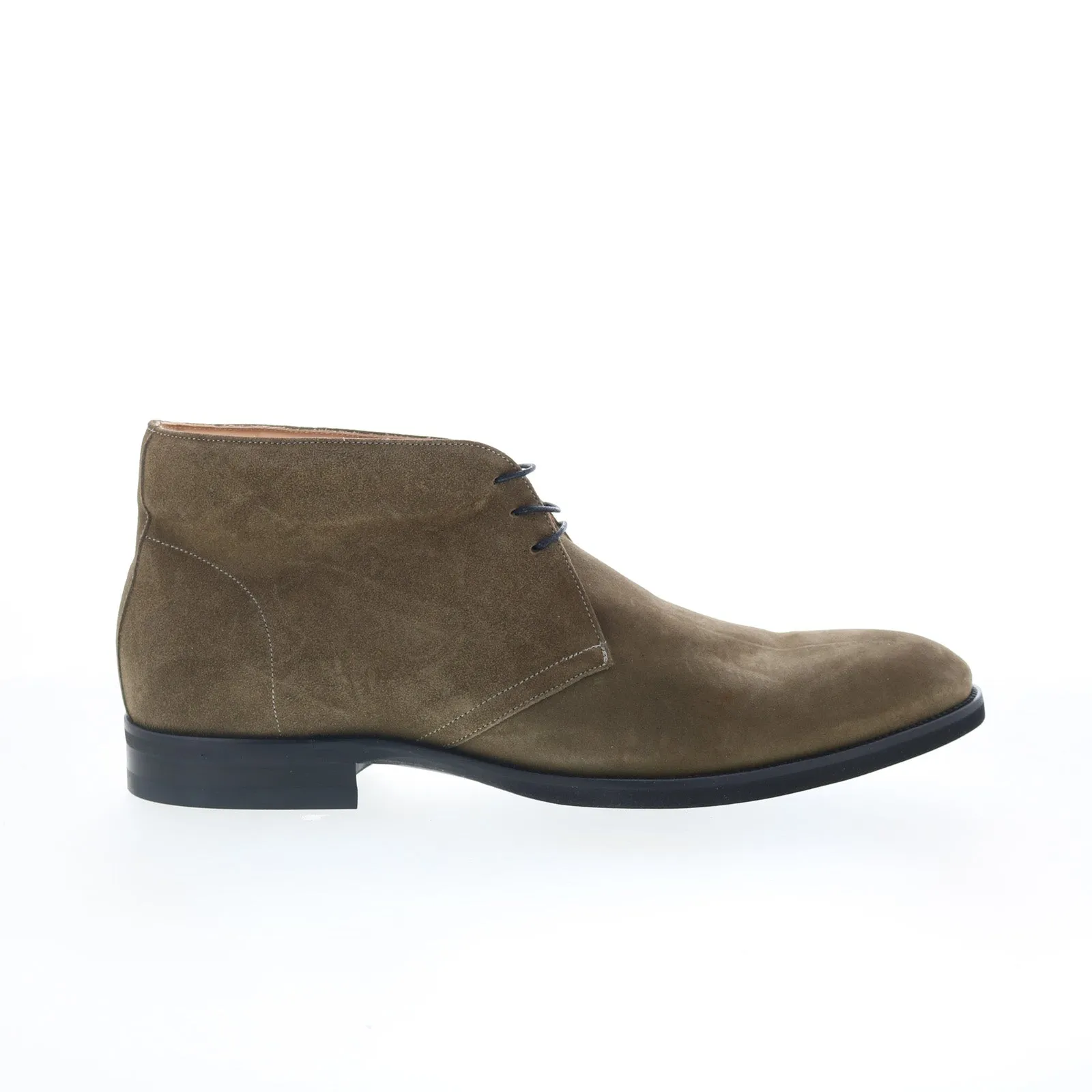 Zelli Italia Marco Italian Calfskin 46-592-OLV Mens Brown Chukkas Boots Stylish And Functional Military Style
