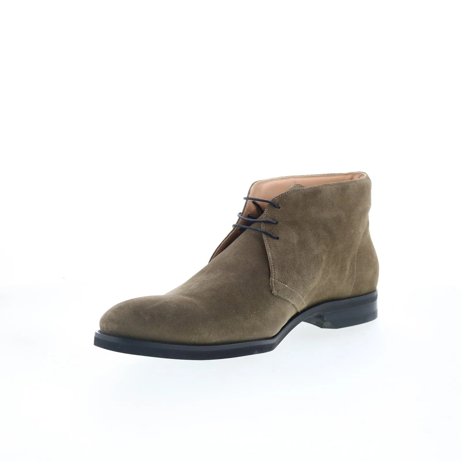 Zelli Italia Marco Italian Calfskin 46-592-OLV Mens Brown Chukkas Boots Hard Ground