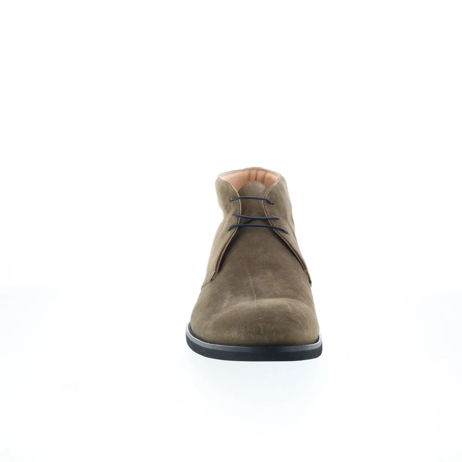 Zelli Italia Marco Italian Calfskin 46-592-OLV Mens Brown Chukkas Boots Business Meeting Secure Step