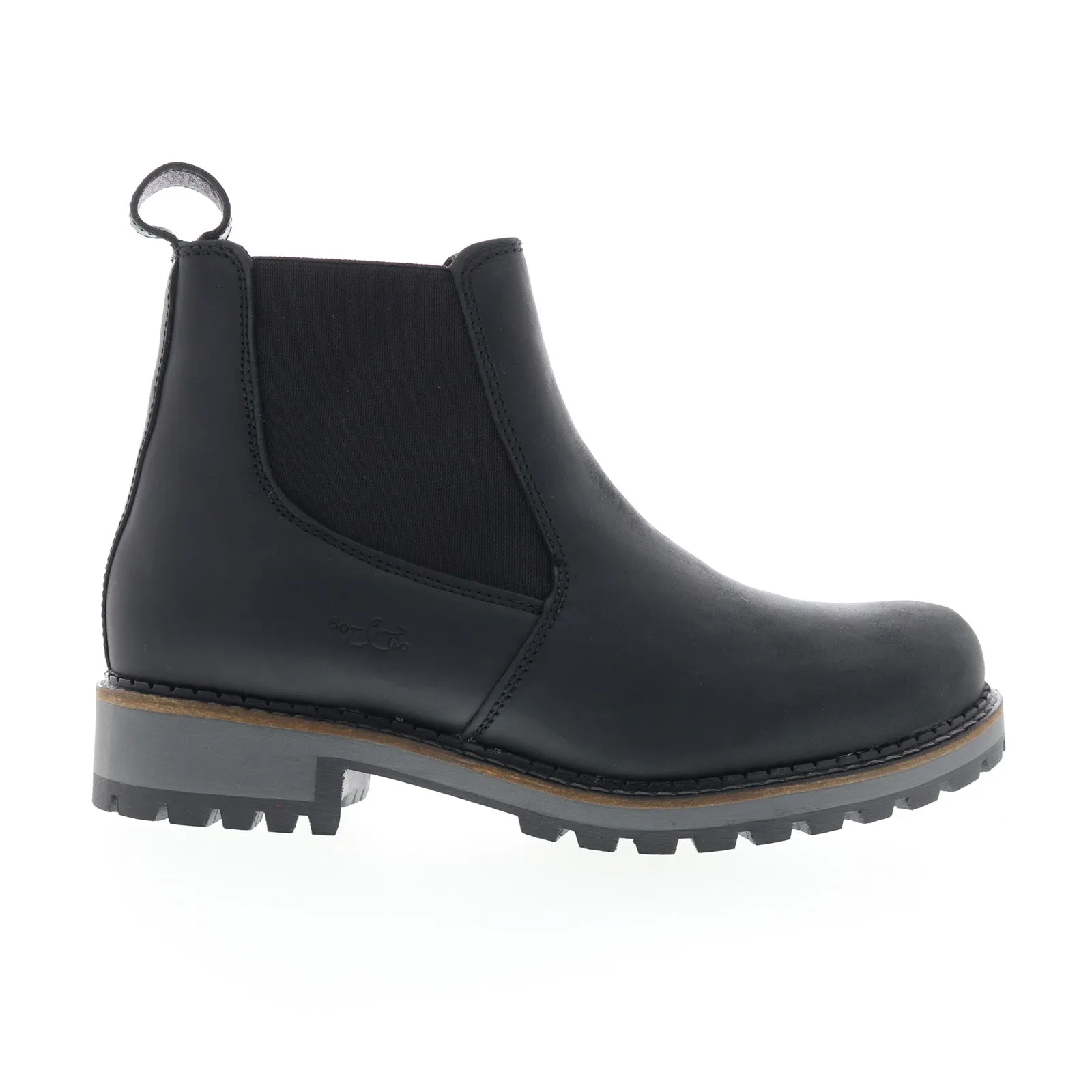 Training Ground Trendy Look Bos. & Co. Corra Womens Black Leather Zipper Casual Dress Boots