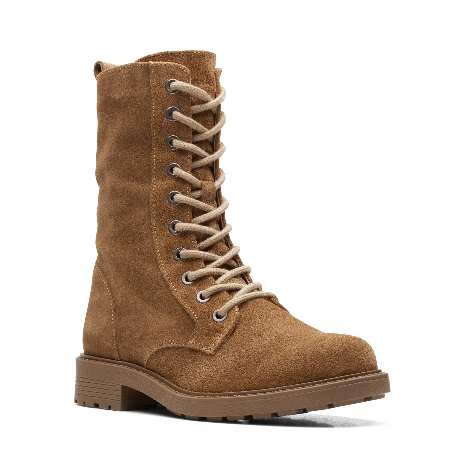 Cozy And Stylish Padded Tongue Clarks Orinoco 2 Style 26167934 Womens Brown Suede Casual Dress Boots
