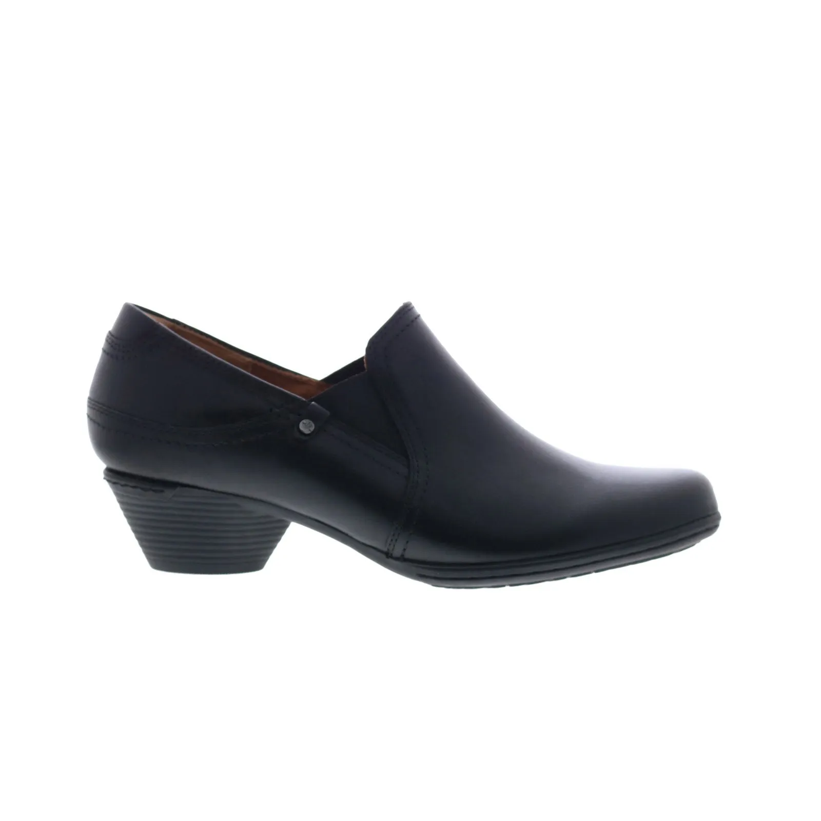 All Season Outdoor Use Cobb Hill Laurel V Shootie CJ3166 Womens Black Leather Ankle & Booties Boots