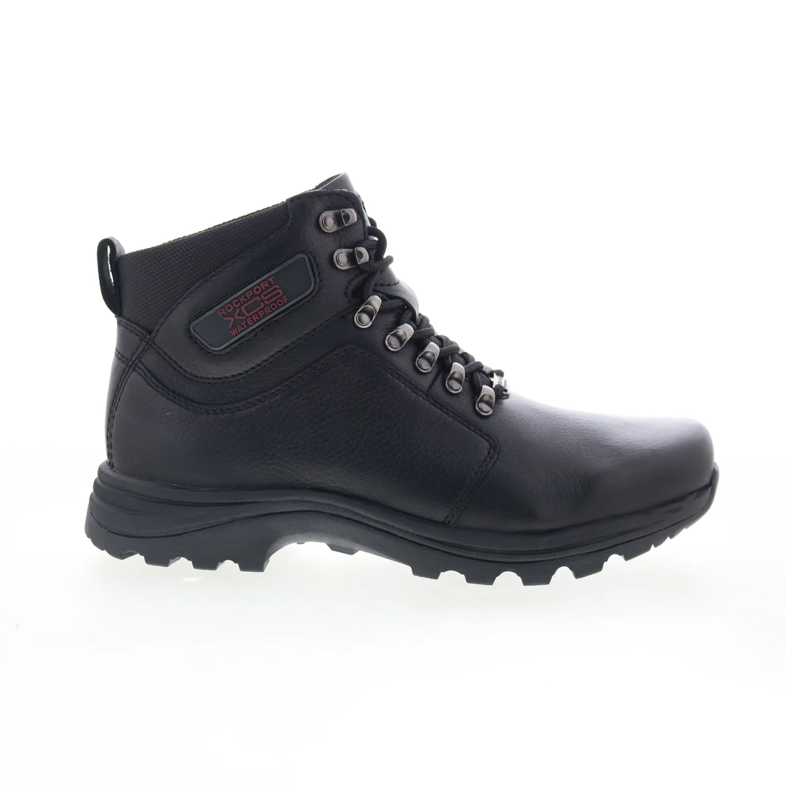 Rockport Elkhart K70652 Mens Black Leather Lace Up Casual Dress Boots Construction Worker
