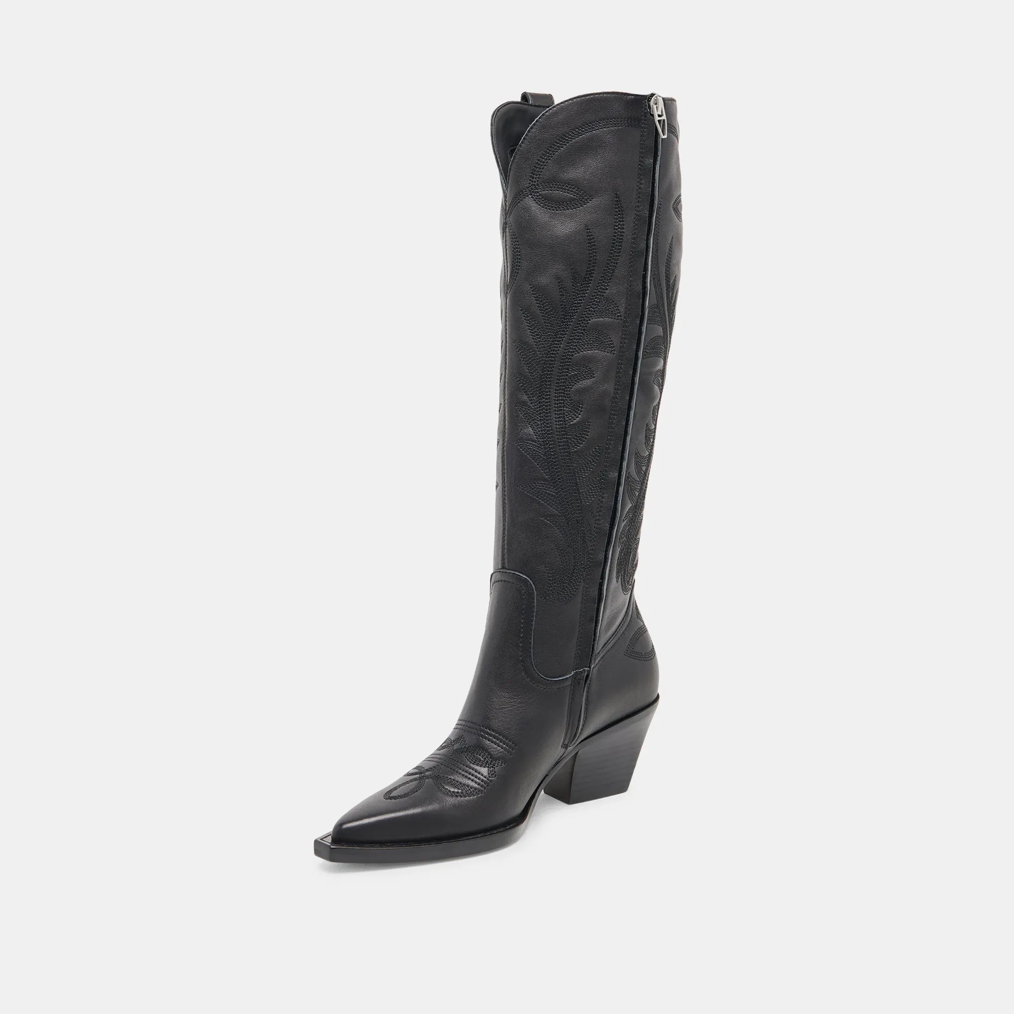 Hunting Trip Construction Grade RYATT EXTRA WIDE CALF BOOTS BLACK LEATHER