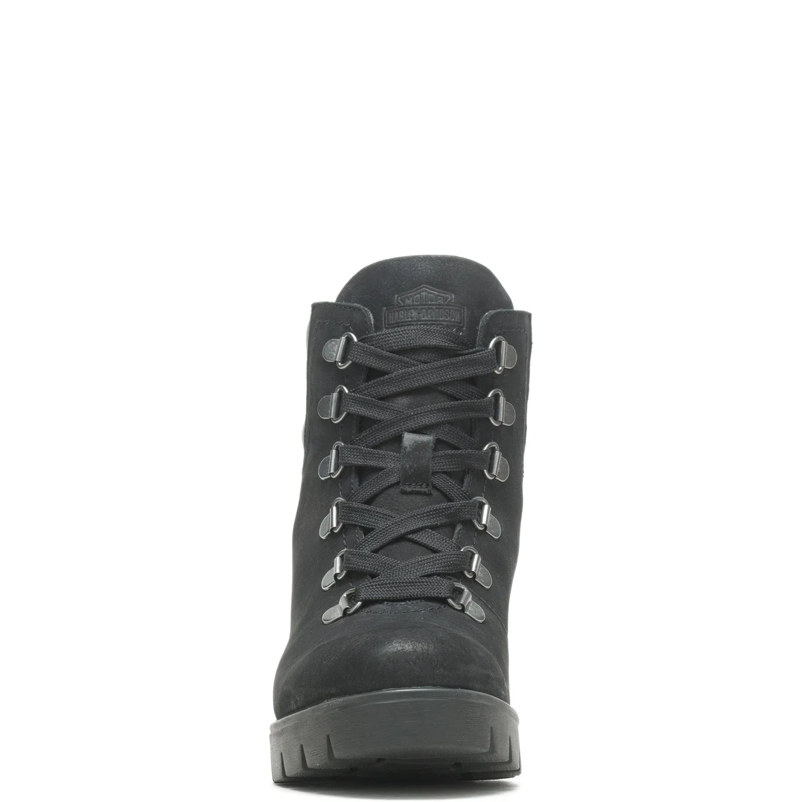 Harley-Davidson Trawood D84789 Womens Black Nubuck Motorcycle Boots Modern Design Moisture wicking