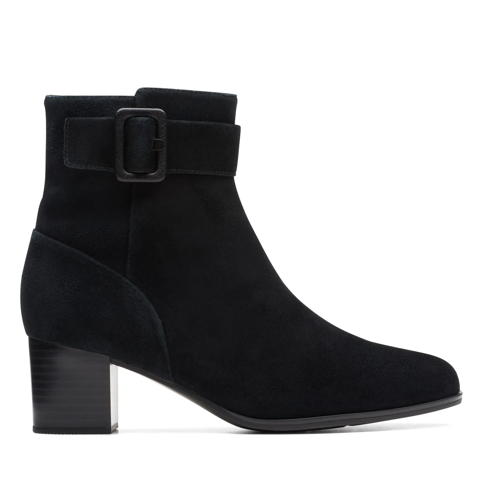 Eva Midsole Classic Design Clarks Loken Zip Waterproof 26174965 Womens Black Wide Ankle & Booties Boots