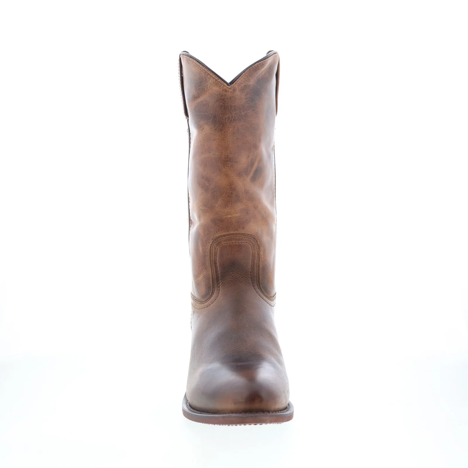 Breathable Material Dingo Williamsburg Round Toe DI-337 Mens Brown Leather Western Boots
