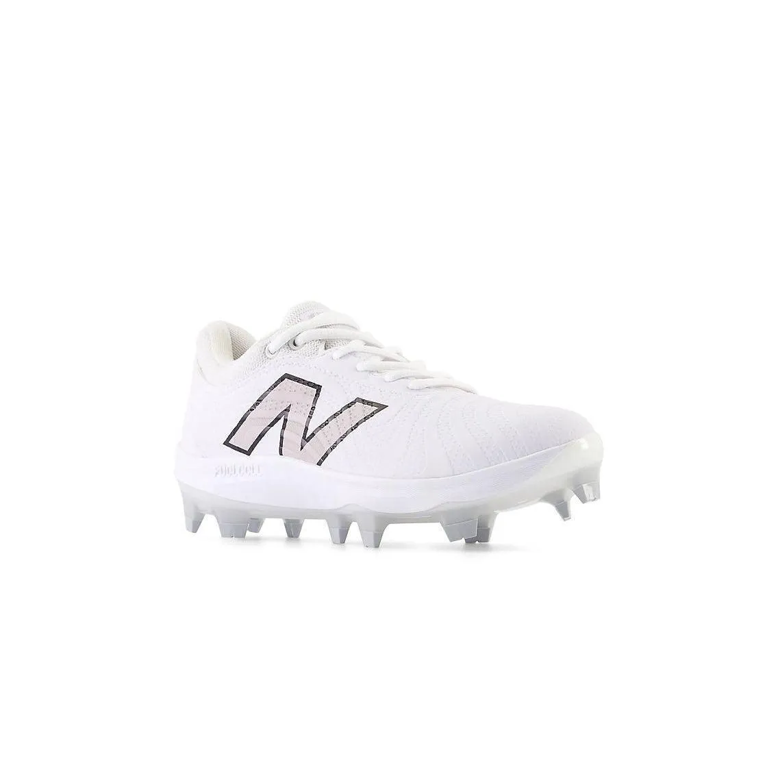 New Balance Women's FuelCell FUSE v4 Molded Fastpitch Softball Cleats - Optic White/Raincloud - SPFUSEW4 Smart Performance Timeless Support