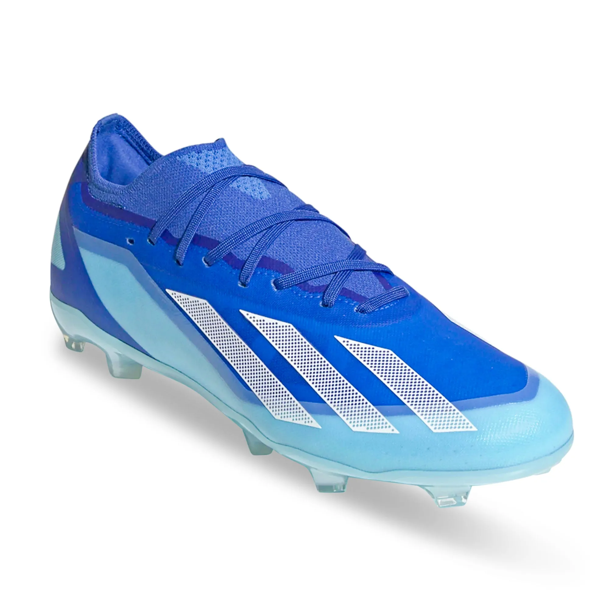 adidas X Crazyfast.2 Firm Ground Soccer Cleats (Bright Royal/Cloud White) All weather Speed Support