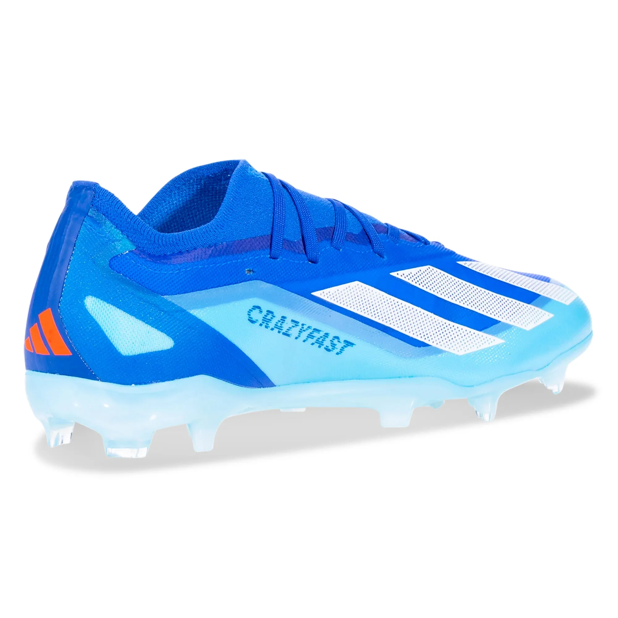 adidas X Crazyfast.2 Firm Ground Soccer Cleats (Bright Royal/Cloud White) Ankle wrap Stability Core