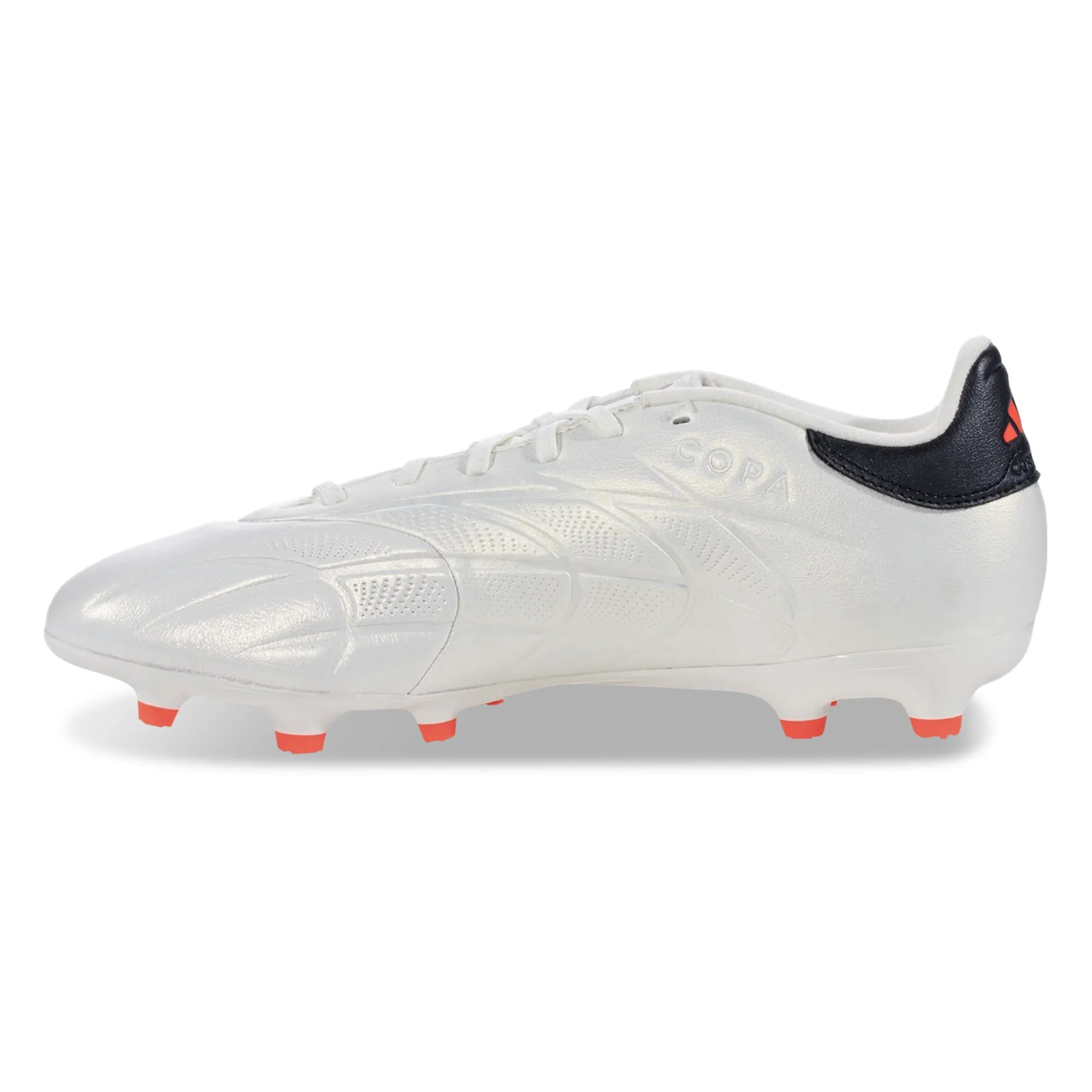 Turf Focus adidas Copa Pure 2 League Firm Ground Soccer Cleats (Ivory/Core Black)