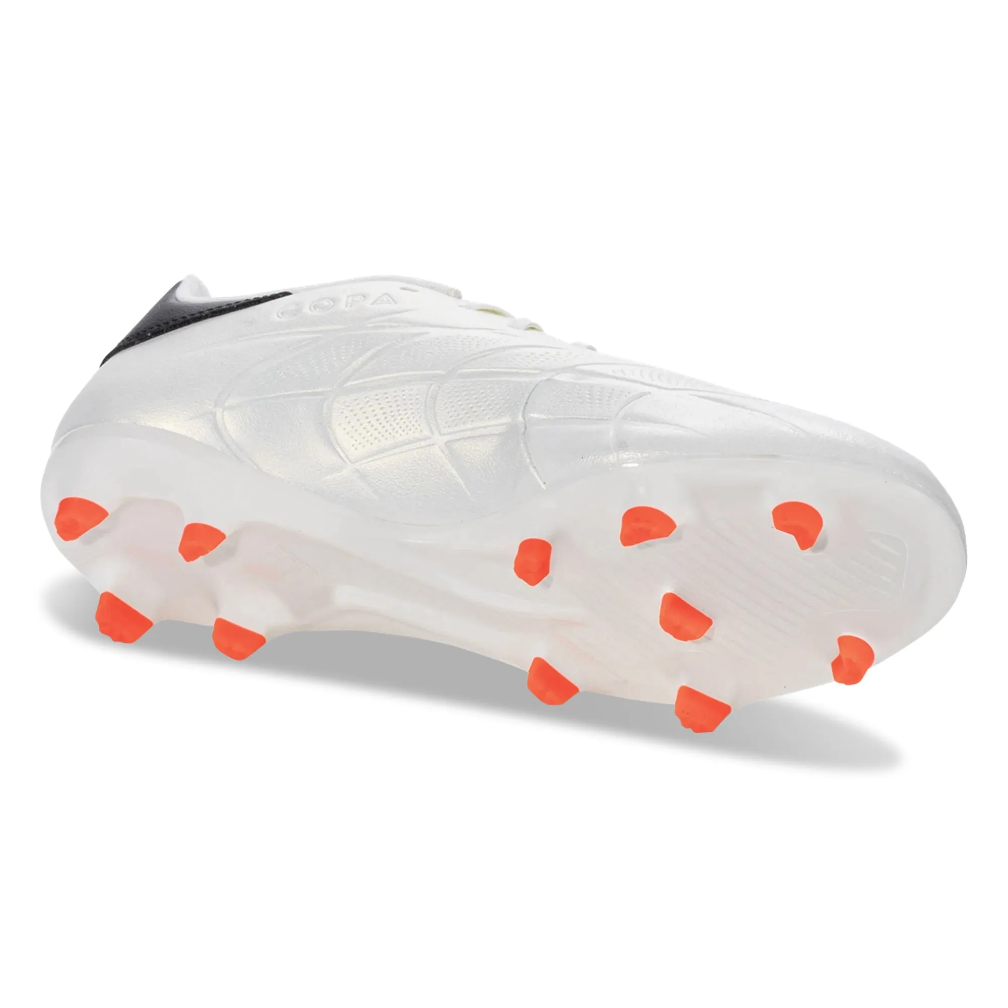 adidas Copa Pure 2 League Firm Ground Soccer Cleats (Ivory/Core Black) Sharp Stop