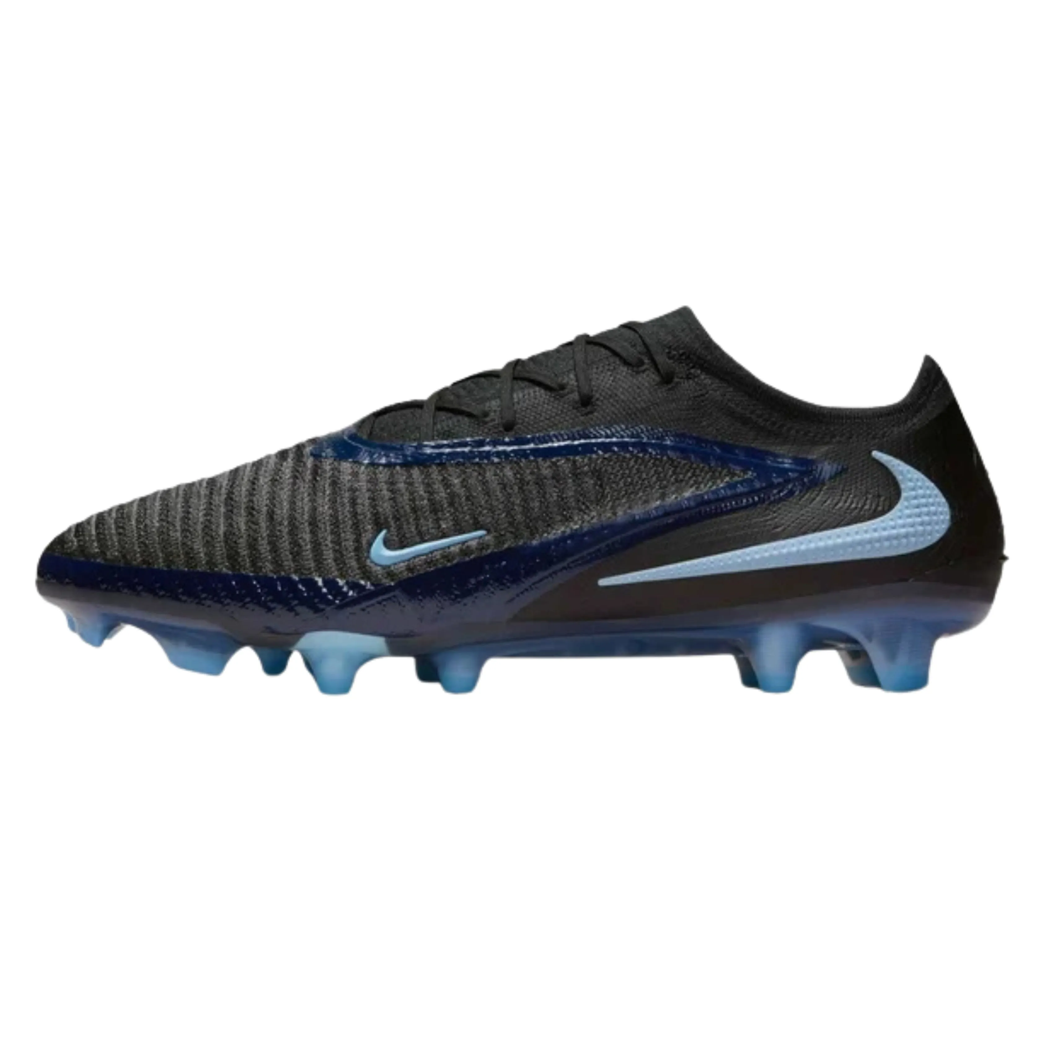 Nike Phantom 6 Low Elite Firm Ground Soccer Cleats (Black/Black) Stability Path Stable Build