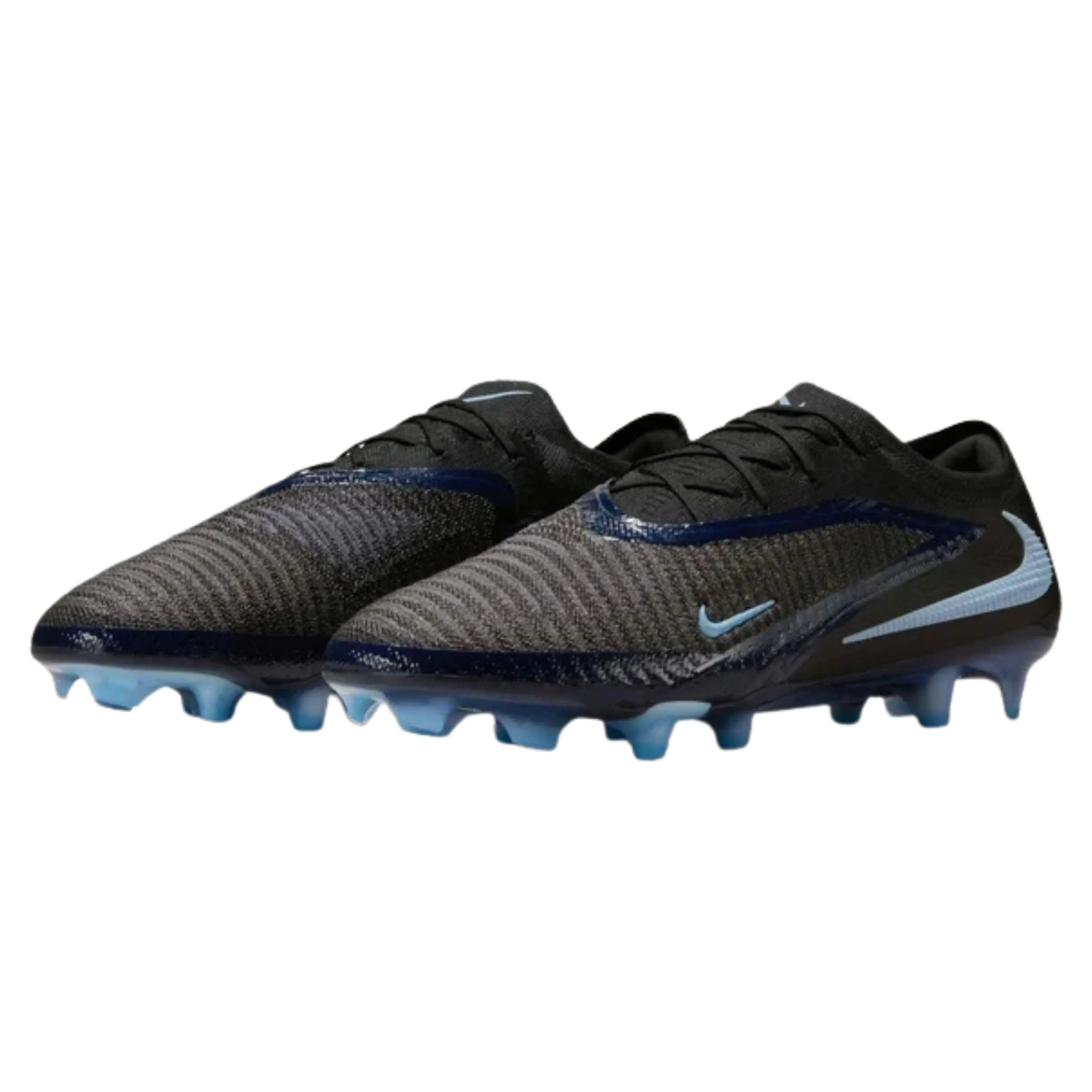cold-weather Light Cushioning Nike Phantom 6 Low Elite Firm Ground Soccer Cleats (Black/Black)
