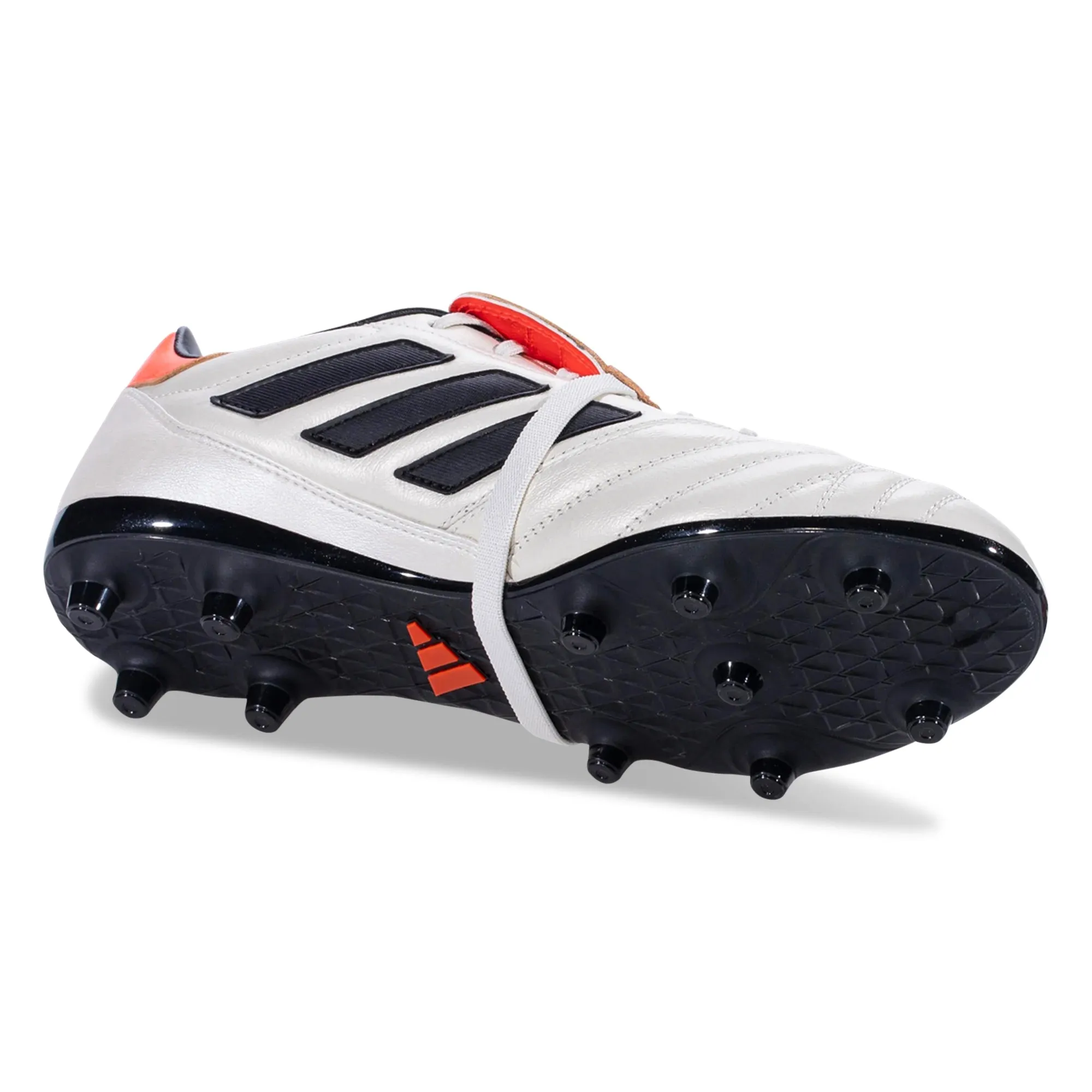 Slim Profile adidas Copa Gloro Firm Ground Soccer Cleats (Off White/Core Black/Solar Red)