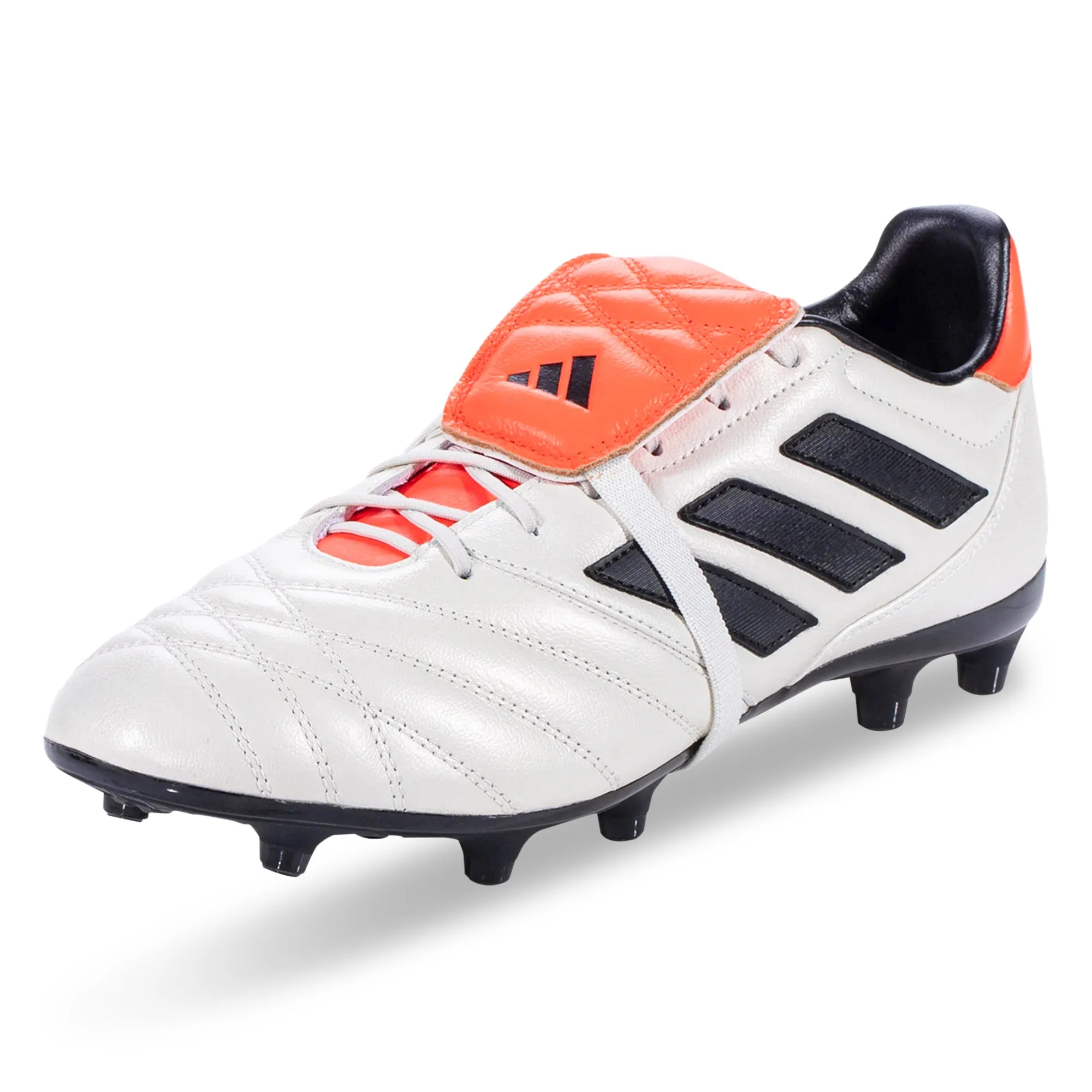 Curve Control adidas Copa Gloro Firm Ground Soccer Cleats (Off White/Core Black/Solar Red)