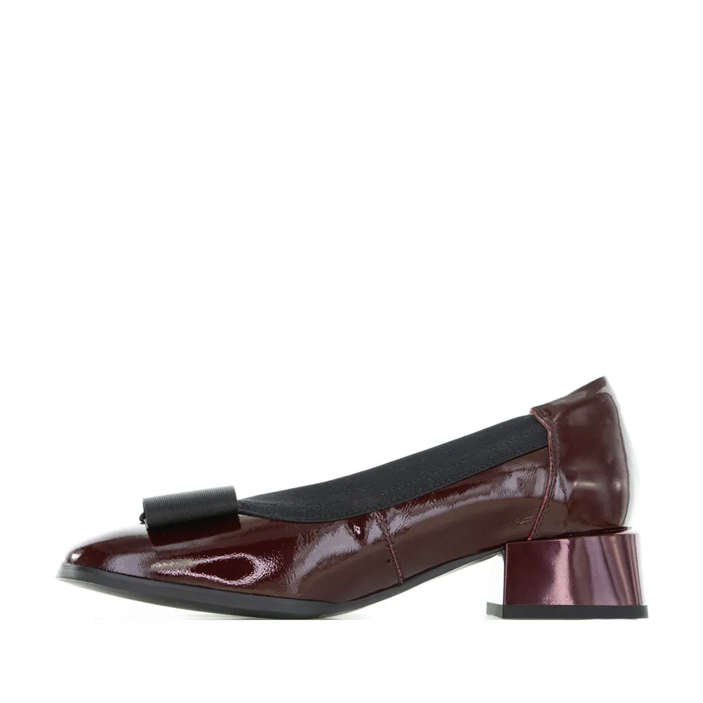 Winter High Heels Wedge Wedding Shoes MILA RAINE BING SHIRAZ PATENT