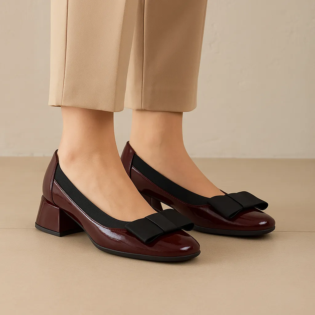 MILA RAINE BING SHIRAZ PATENT Soft Leather Walking Shoes