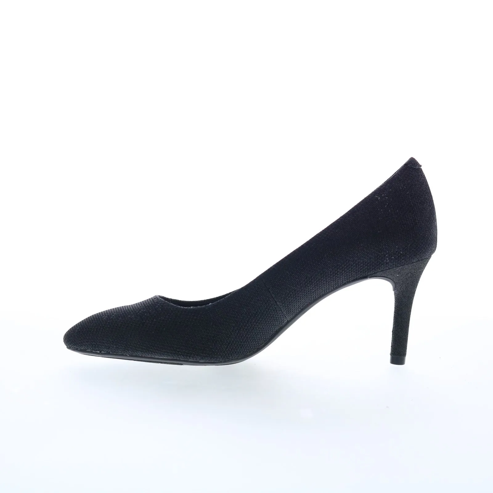 Rockport Total Motion 75MM Pointed Toe Womens Black Wide Pumps Heels Shoes Chic White Stilettos