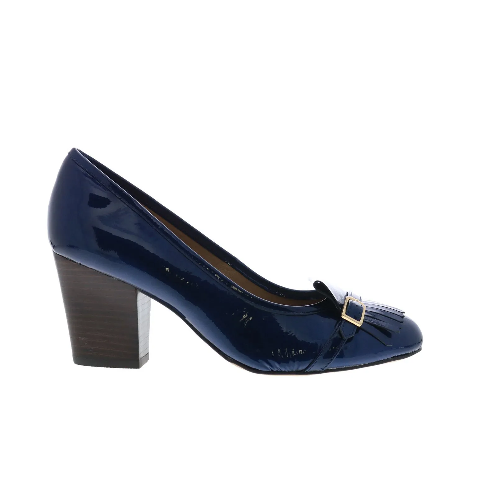 Lightweight Design Slip-On Heels Isola Tara 6229317 Womens Blue Leather Slip On Heels Pumps Shoes