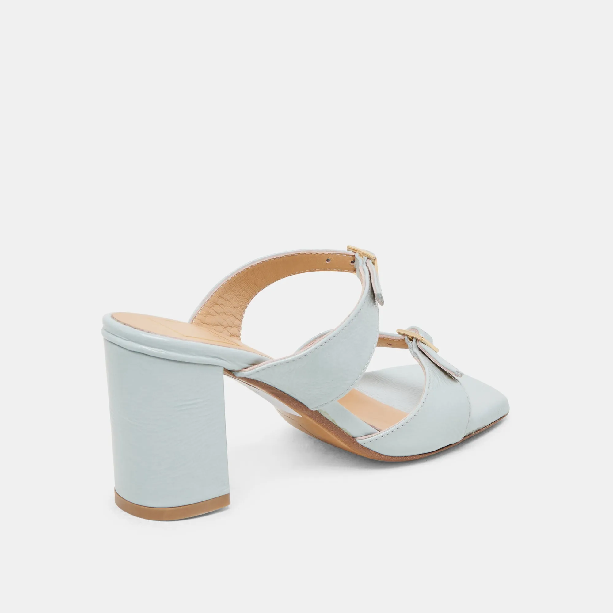 Dressy Stilettos Party Shoes with Heels SHANE HEELS ICE BLUE CRINKLE PATENT