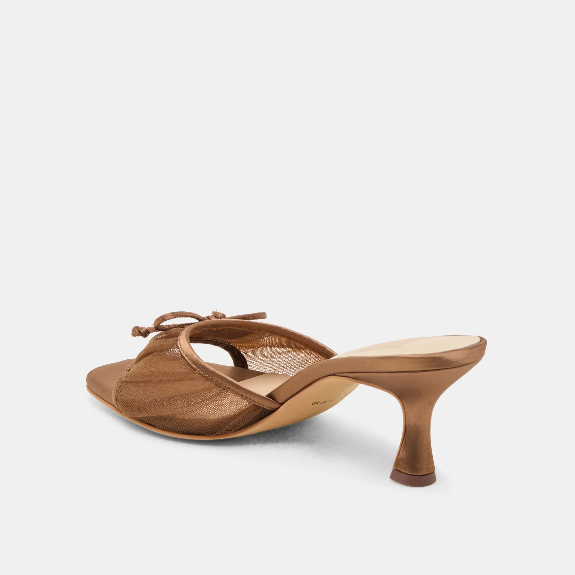 GALEN HEELS MID BROWN TULLE High Heel Sandals for Weddings