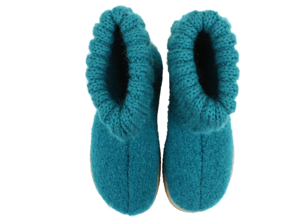 Haflinger Children's slippers Toni Petrol Flexible Mesh