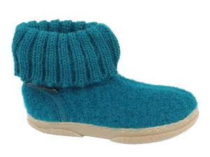 Haflinger Children's slippers Toni Petrol Fire Red