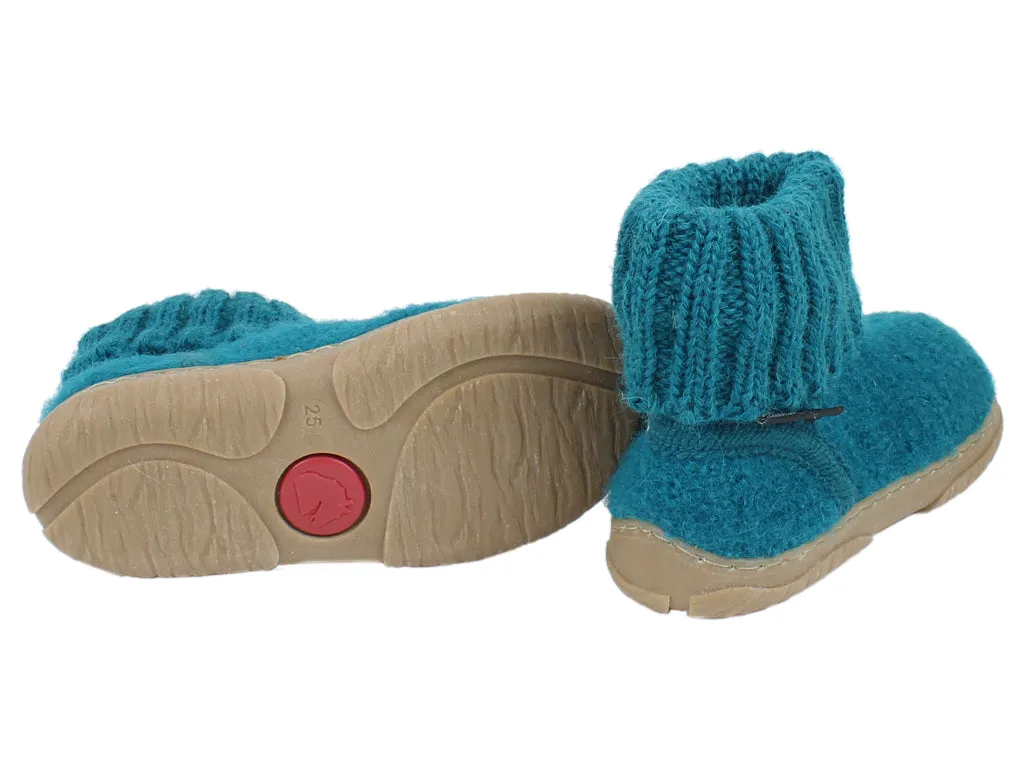 Haflinger Children's slippers Toni Petrol Comfort Lining