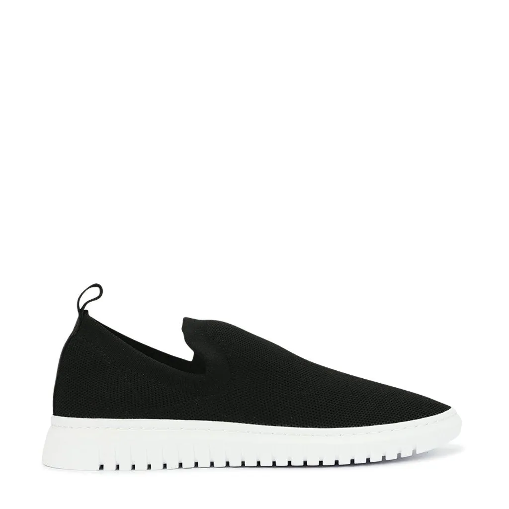 cute look practical user ALISE LEATHER SLIDE SNEAKERS