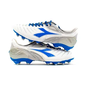 Diadora Maracana White Blue FG least breathable