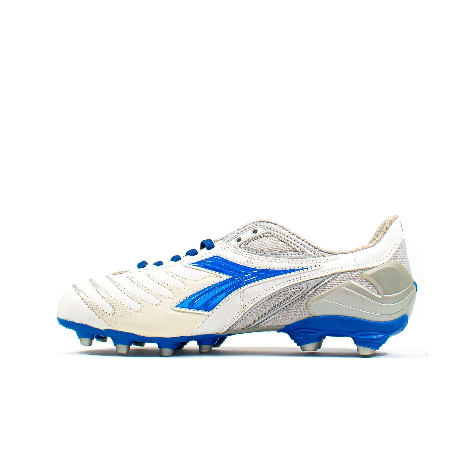 Diadora Maracana White Blue FG Slippers Short