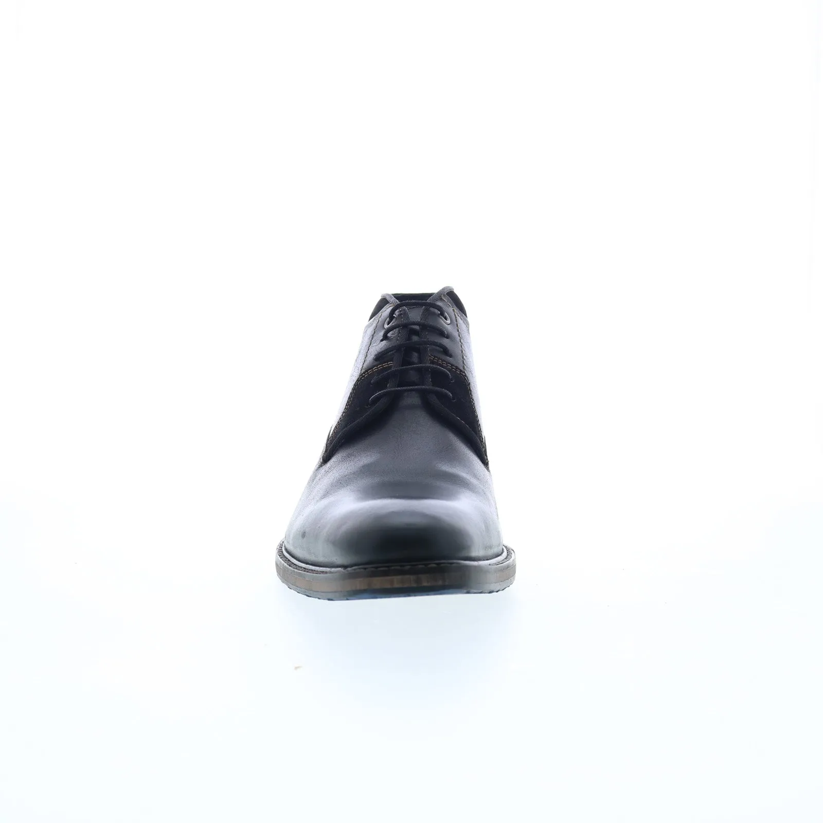 Testosterone Air Wing T99320 Mens Black Leather Lace Up Chukkas Boots Reliable Fit Supportive