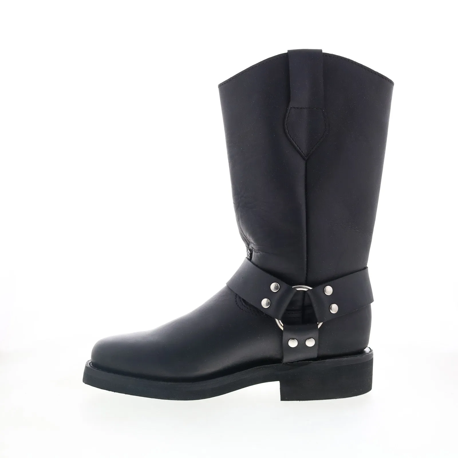 Hitchcock 231 Mens Black Extra Wide 3E Leather Slip On Casual Dress Boots Durable Material
