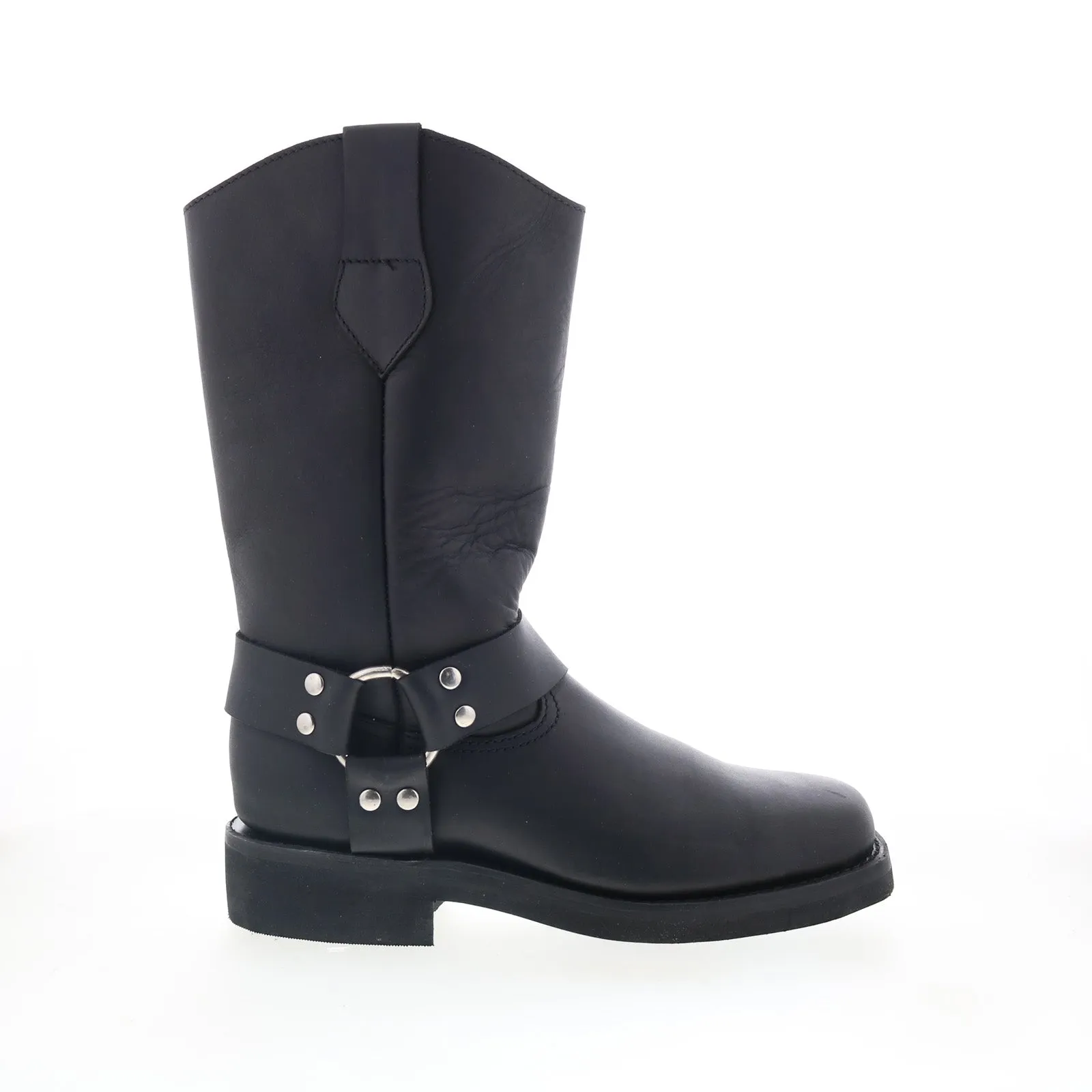 Hitchcock 231 Mens Black Extra Wide 3E Leather Slip On Casual Dress Boots Practical Use