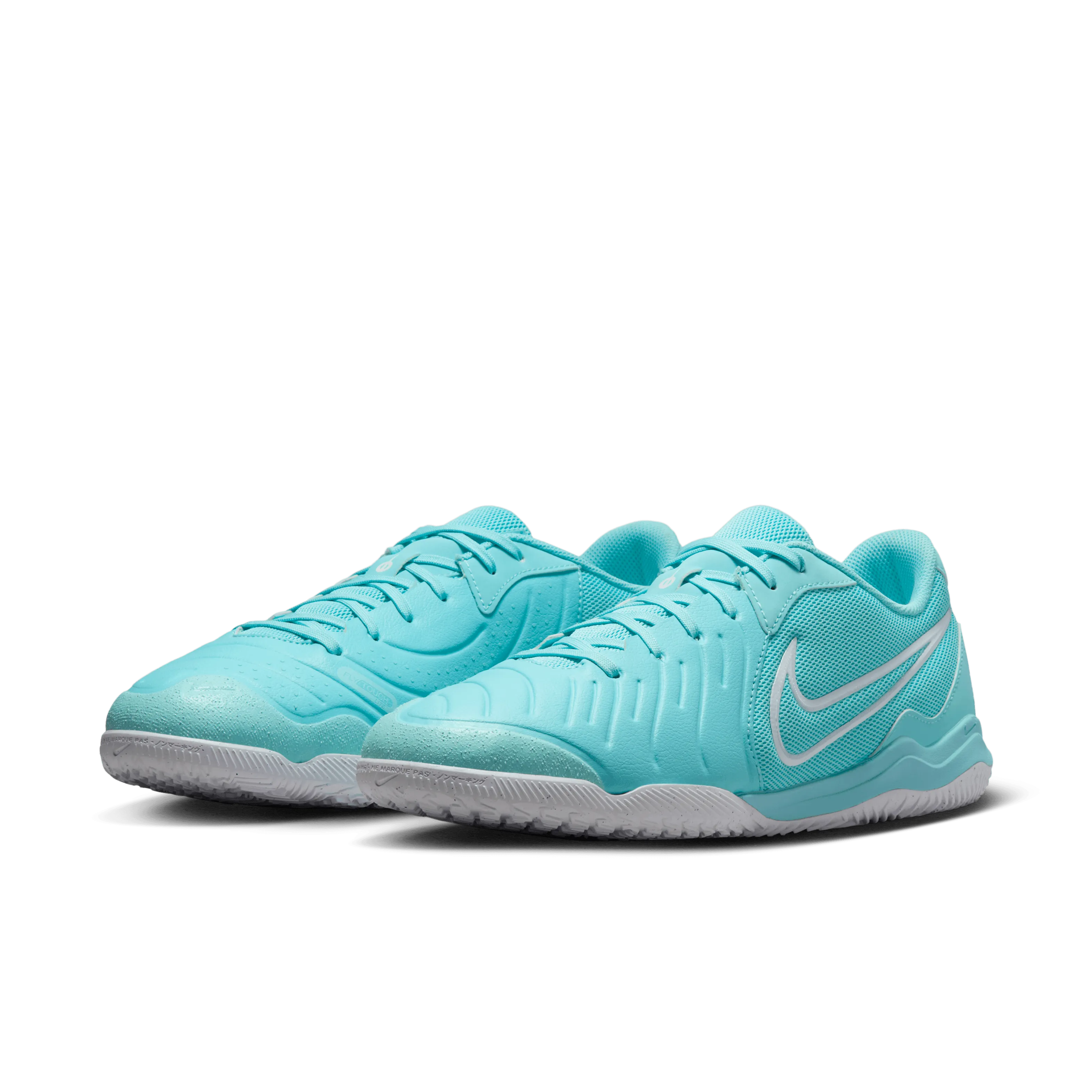 Curve Hug Velvet Rich Nike Tiempo Legend 10 Academy IC Indoor Football Shoes (Copa/White)